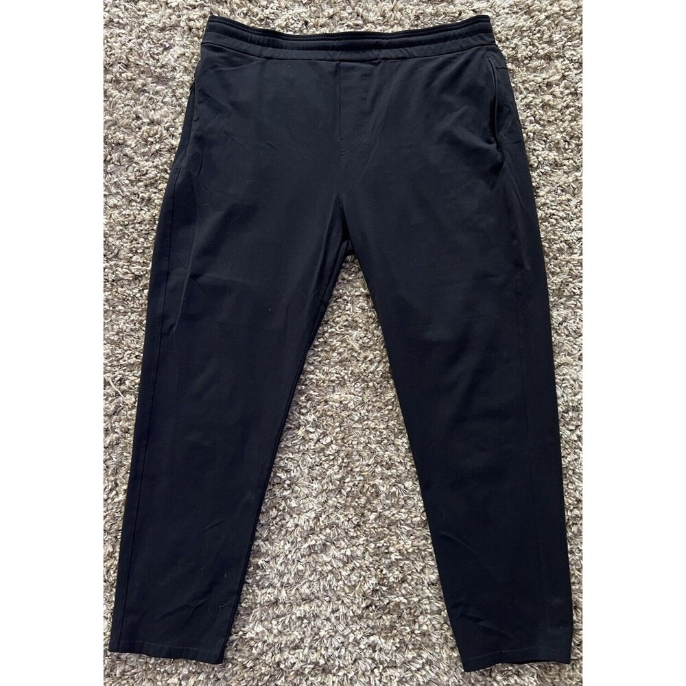 Public Rec Black Performance Drawstring Mens Jogger Pants Size 42X32 EUC